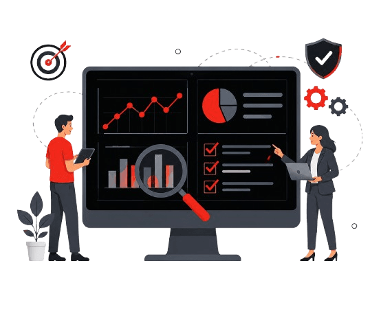 Cybersecurity Report Illustration