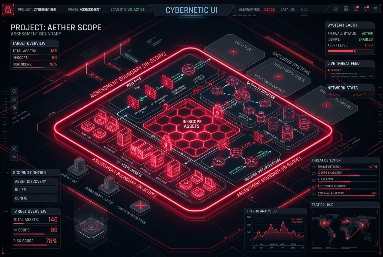 NuageSEC PTaaS Assessment Boundary and In-Scope Scoping Architecture